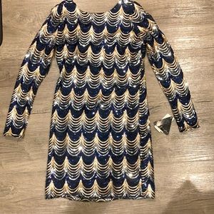 City Triangles Sequins Bodycon Dress